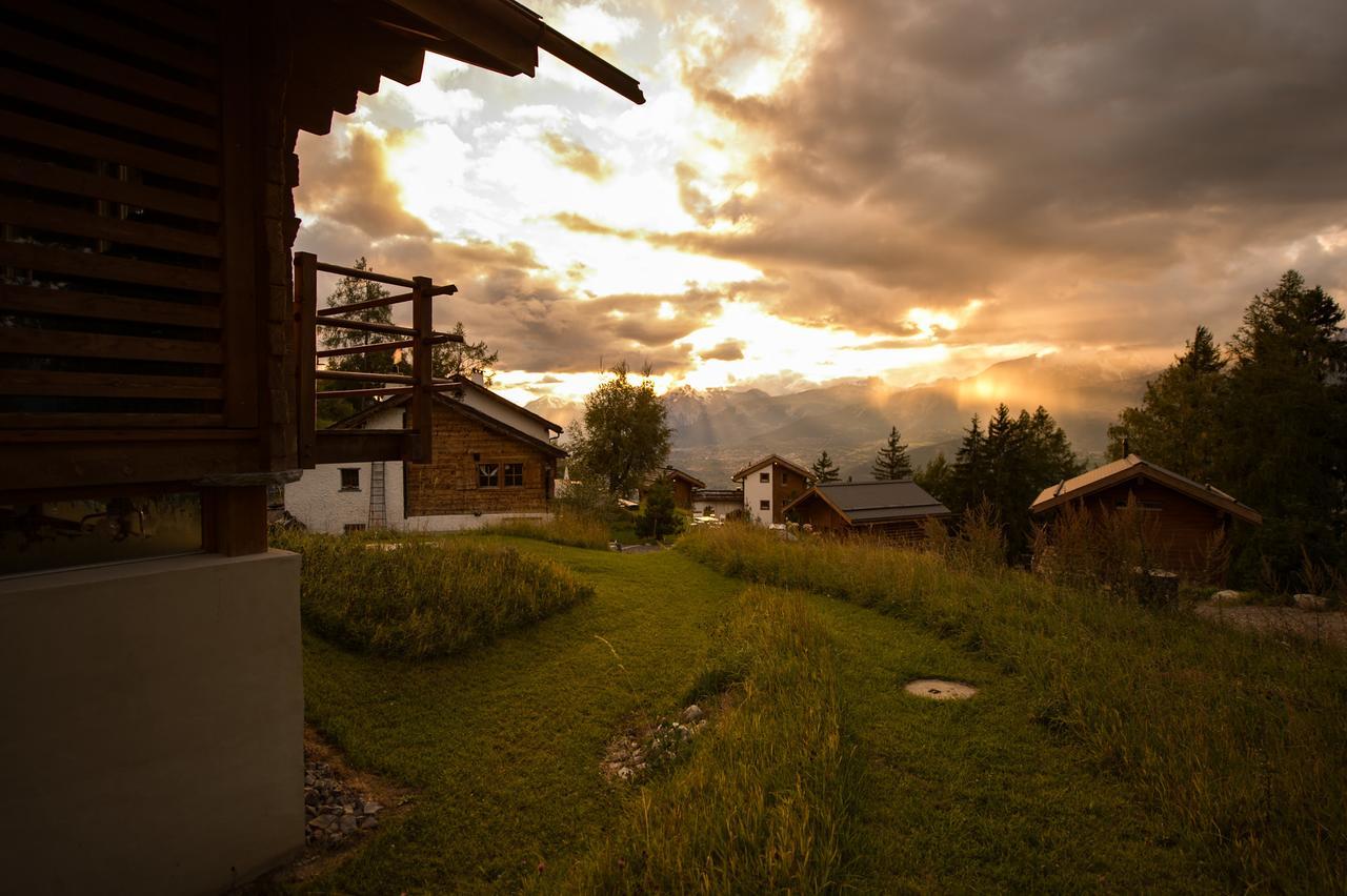 Les Mazots De La Source & Spa Vercorin Exteriör bild