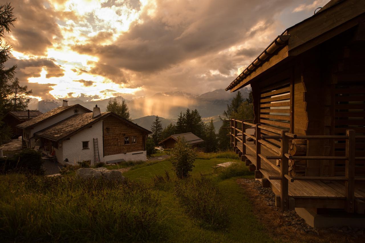 Les Mazots De La Source & Spa Vercorin Exteriör bild