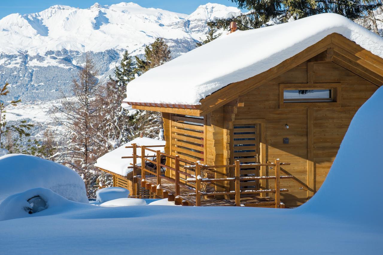 Les Mazots De La Source & Spa Vercorin Exteriör bild