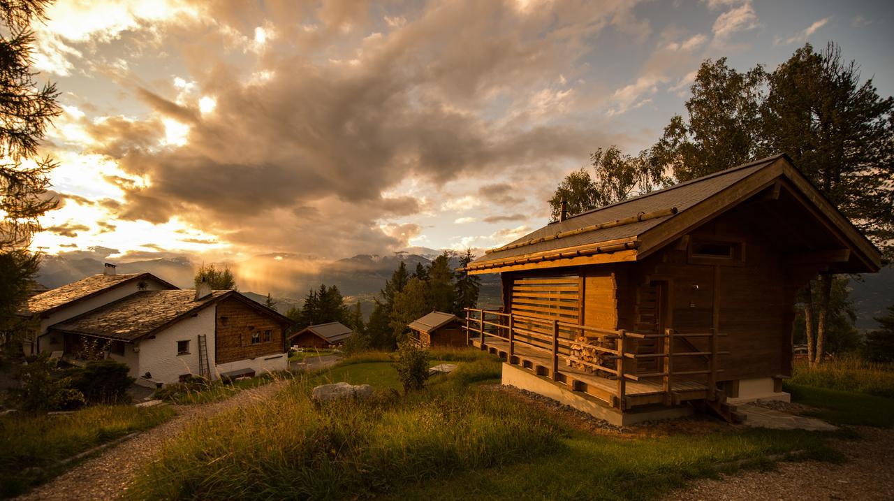 Les Mazots De La Source & Spa Vercorin Exteriör bild