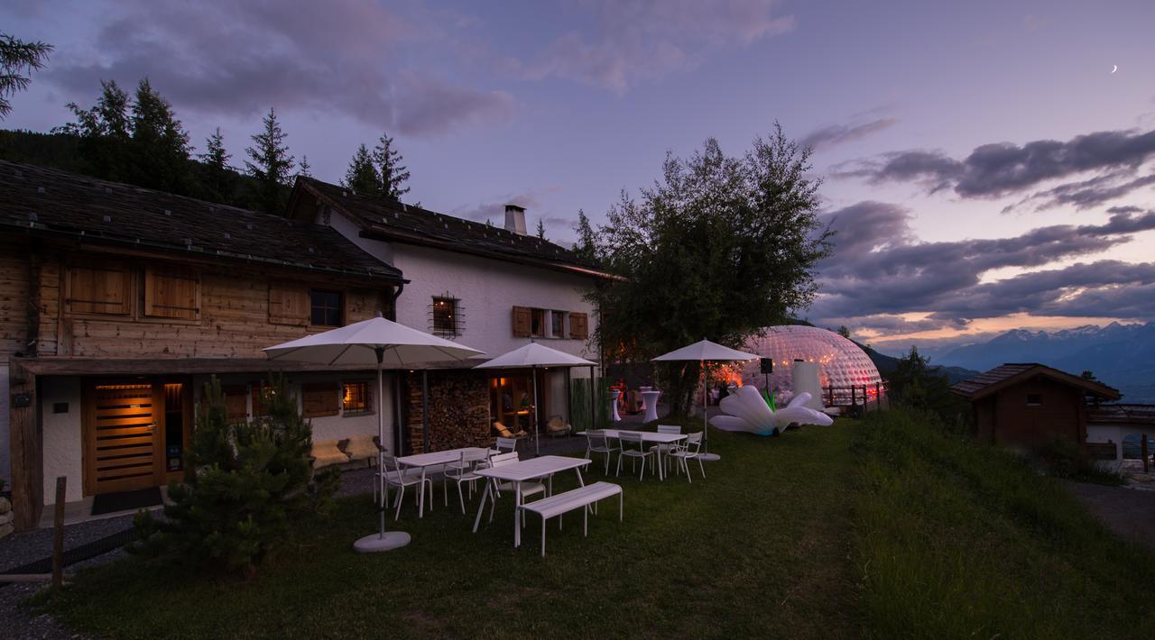 Les Mazots De La Source & Spa Vercorin Exteriör bild
