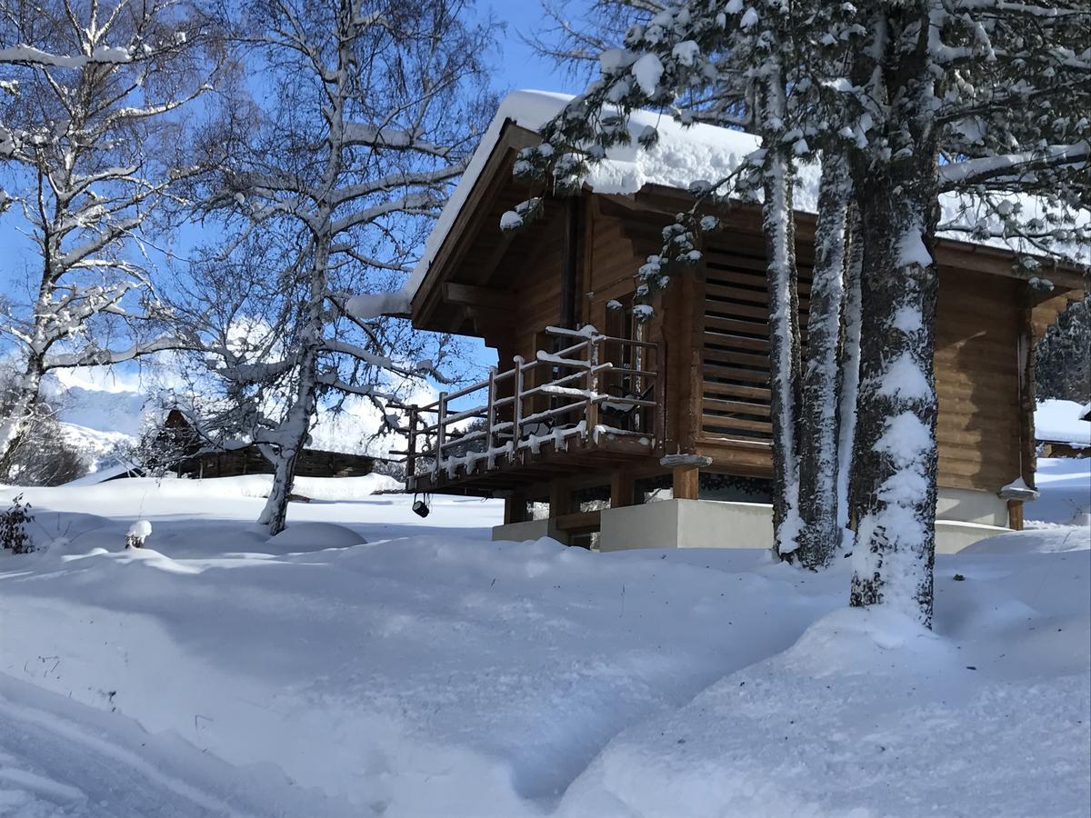 Les Mazots De La Source & Spa Vercorin Exteriör bild