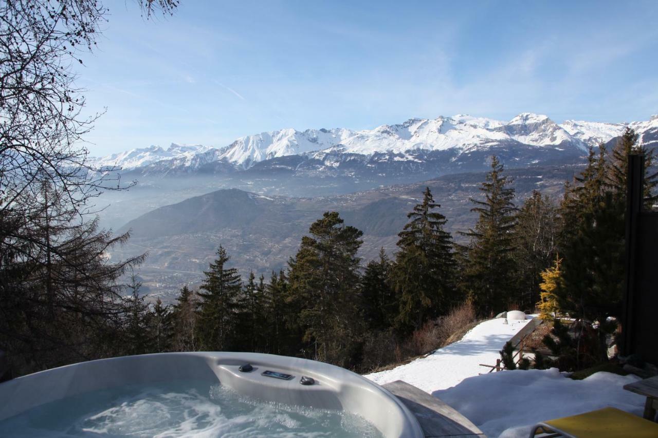 Les Mazots De La Source & Spa Vercorin Exteriör bild