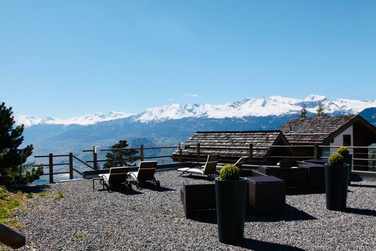 Les Mazots De La Source & Spa Vercorin Exteriör bild