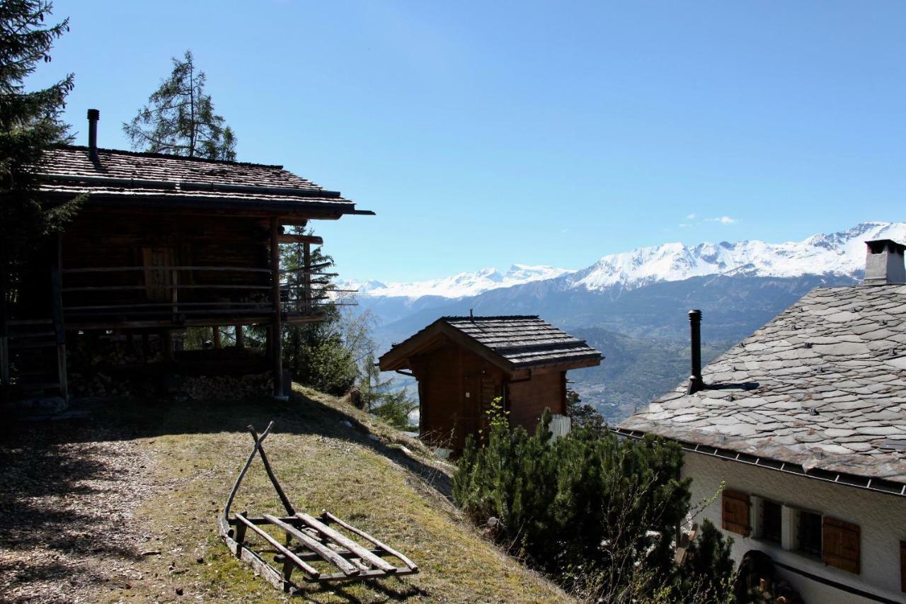 Les Mazots De La Source & Spa Vercorin Exteriör bild