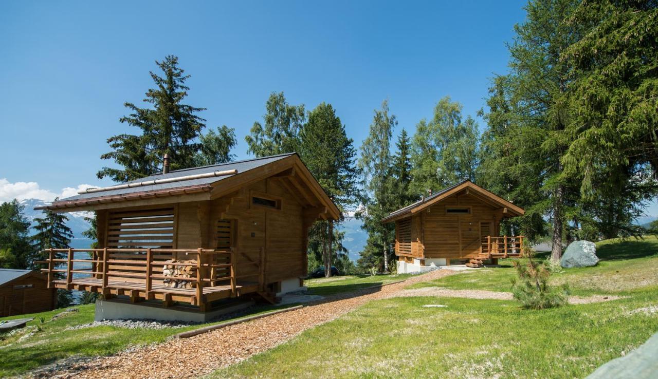 Les Mazots De La Source & Spa Vercorin Exteriör bild